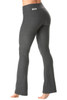 Mars Grey Sport Band Bootleg Pants