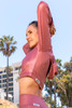 Astra Cropped Hoodie - Wet