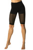 Track Layered High Waist Shorts Over Mesh - Supplex
