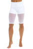 Track Layered High Waist Shorts Over Mesh - Supplex