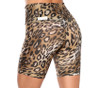 High Waist Cobra Bike Shorts -Print