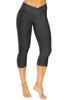 V-Wrap High Waist 3/4 Leggings - Butter