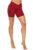 V-Wrap High Waist Cobra Bike Shorts - Supplex