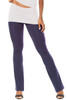 Transformable Skirt Pants- bootleg - Supplex White on Navy - Final Sale- Small - Inseam 33.5" - Skirt 14" 