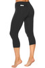 V-Wrap High Waist 3/4 Leggings - Supplex