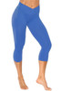 V-Wrap High Waist 3/4 Leggings - Supplex