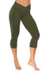 V-Wrap High Waist 3/4 Leggings - Supplex