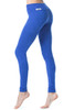 Sport Band Leggings - FINAL SALE - Vegan Stretch Suede Blue - Medium - 30" Inseam