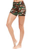 High Waist Shorts - Camo
