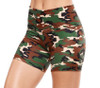 High Waist Shorts - Camo