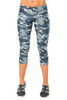 Sport Band 3/4 Leggings - Blue Camo