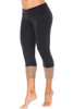 Sport Band Modella Long Cuff 3/4 Leggings - Lace Accent on Supplex