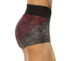 V High Waist Band Shorts - Supplex Accent Brushed Print