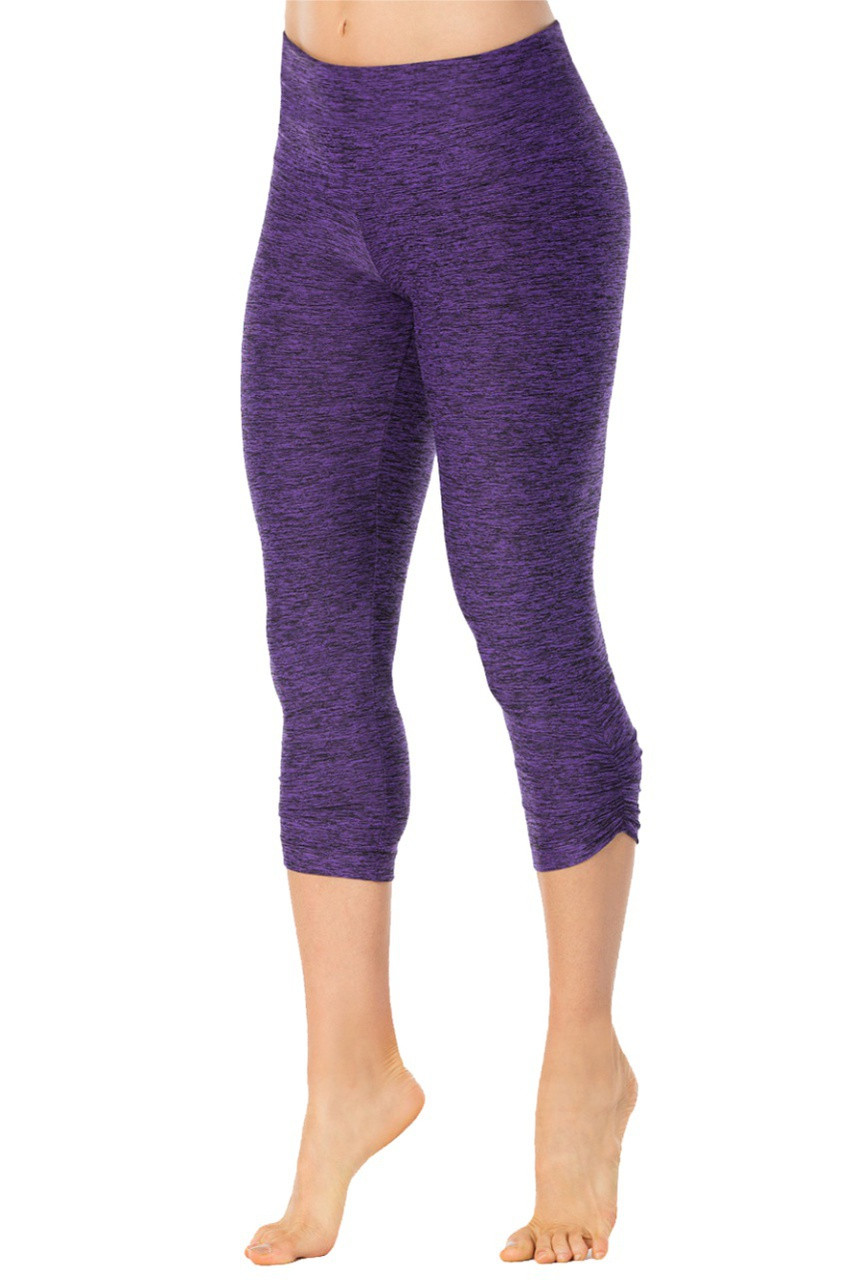 3 Colors High Waist Tigh Leggings Girl 3/4 Yoga Pants Calf-length