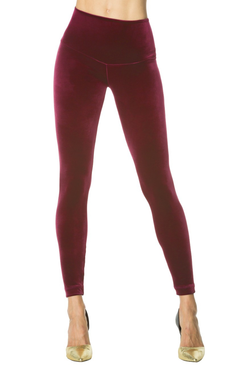 Stretch Velvet Flex Leggings Rogiani Inc