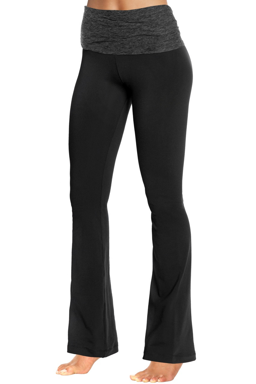 Rolldown Bootleg Pants - Supplex - FINAL SALE - Butter Drk Black