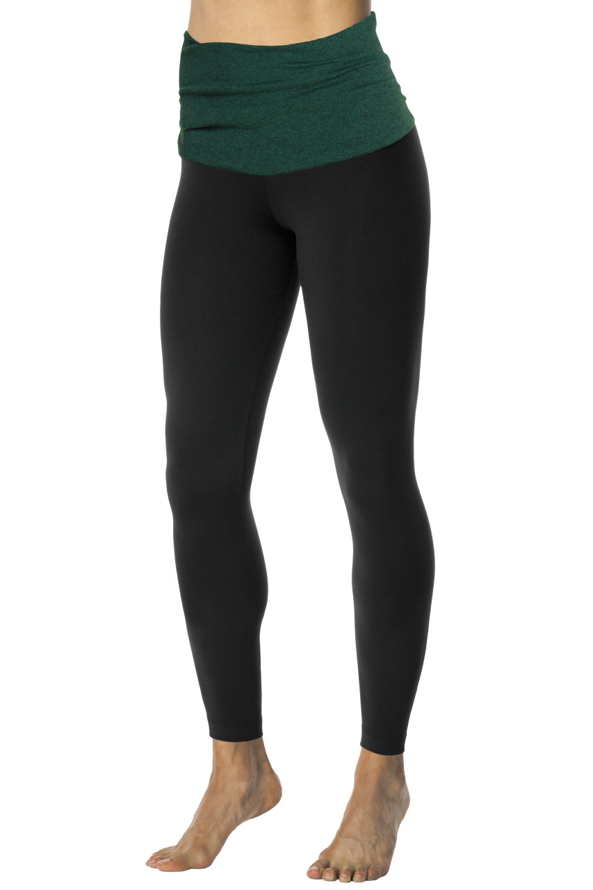Rolldown Leggings - Double Weight Butter Accent on Supplex