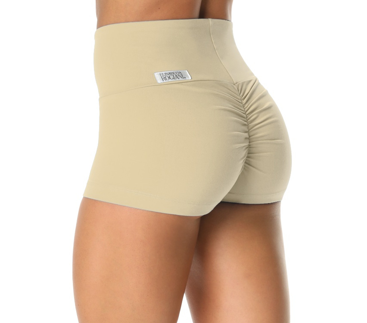 Bambola Scrunch Back High Waist Shorts - Supplex - Rogiani Inc