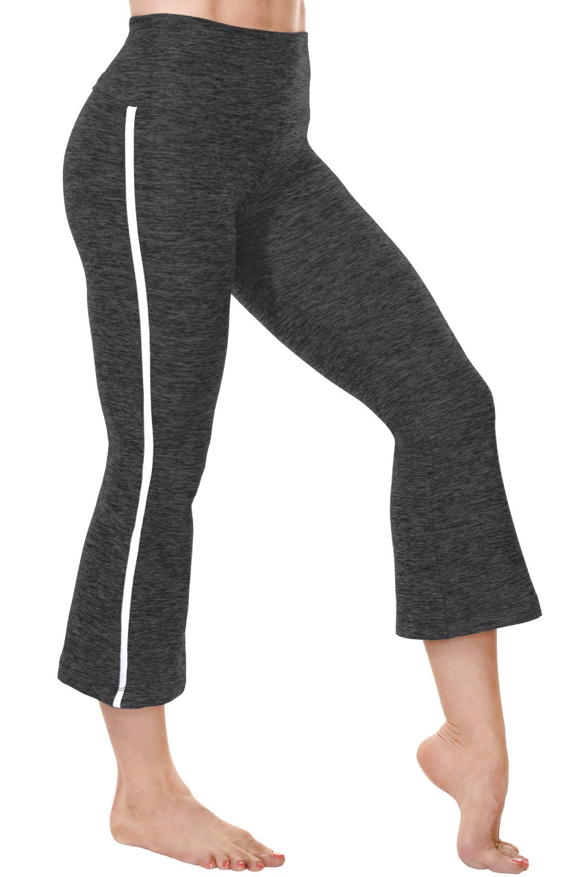 Rogiani Flow High Waist 3/4 Flare Leggings - Supplex Contrast on