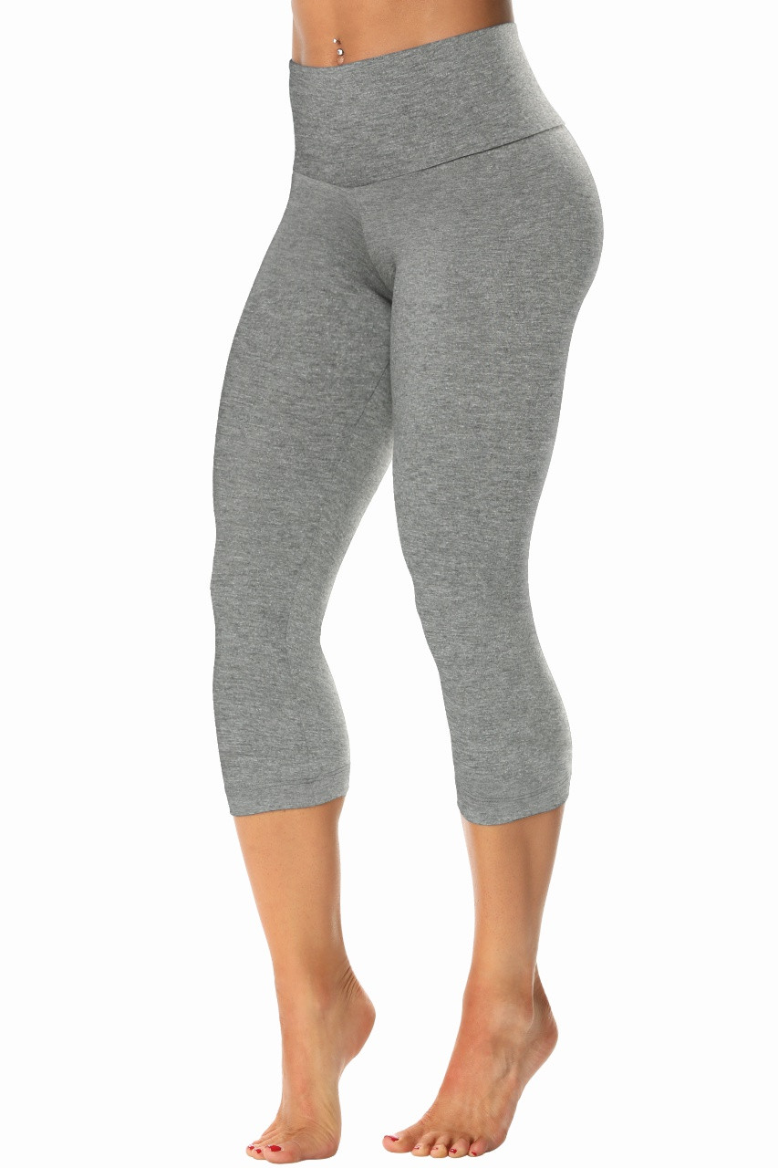 Buy SEYO Gym Leggings Womens 3/4 Yoga Pants Running Leggings Pockets Capri  Pants High Waist Workout Cropped Leggings Long Length Online at  desertcartINDIA