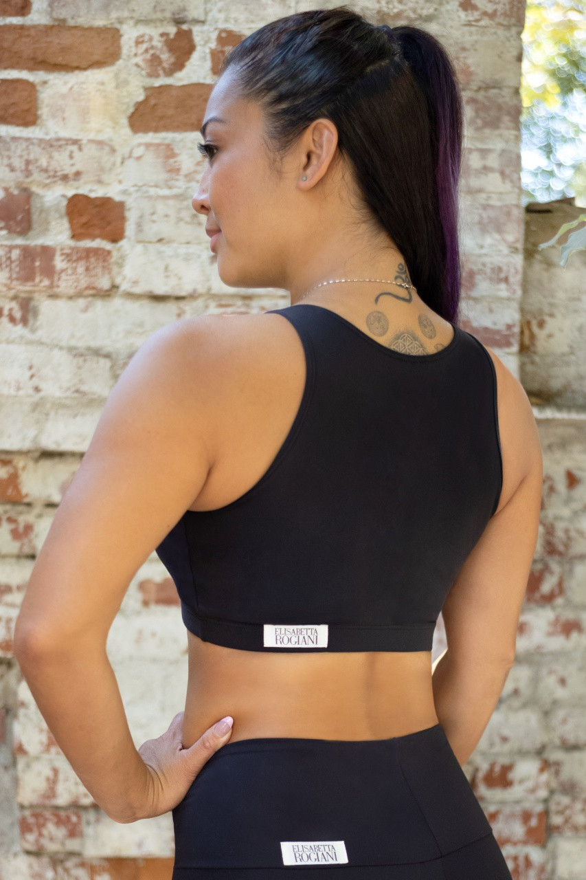 One Shoulder Reversible Bra - Mesh - Rogiani Inc