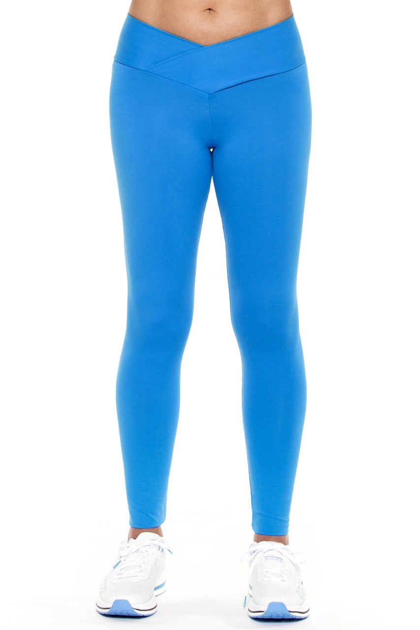 Petite Blue Super High Waist Gym Bum Leggings | PrettyLittleThing USA