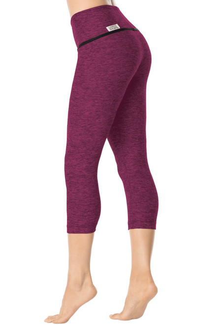 V-Wrap High Waist 3/4 Leggings - Stretch Cotton - Rogiani Inc