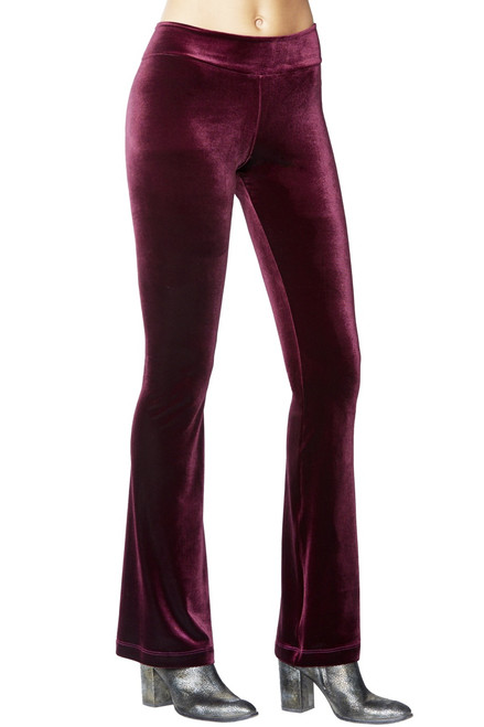 Mini Band Bootleg Stretch Velvet