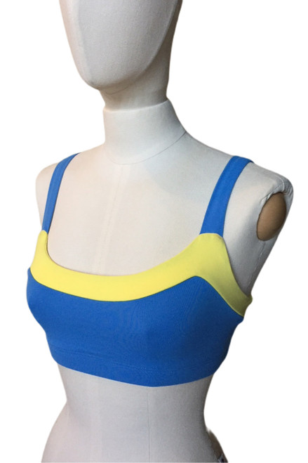 50'S Bra - Yellow Accent on Riviera - Final Sale -  XS/S (1 Available)