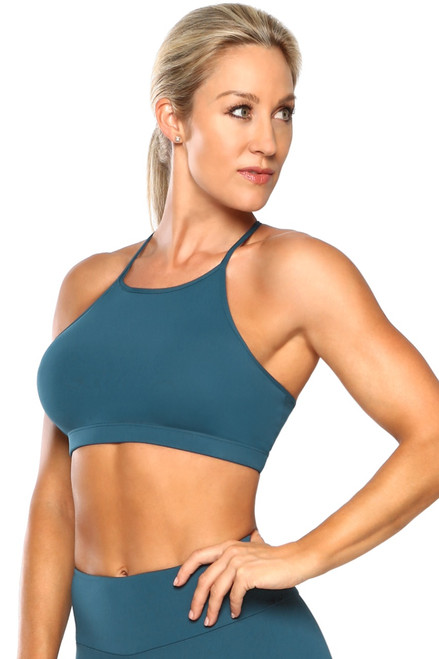 One Shoulder Reversible Bra - Mesh - Rogiani Inc