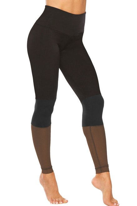 Aria High Waist Leggings - Double Weight Butter / Supplex / Mesh