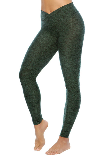 High Rise V-Wrap Leggings - Butter