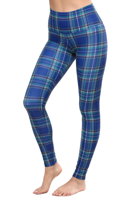 Rogi High Waist Leggings - Plaid