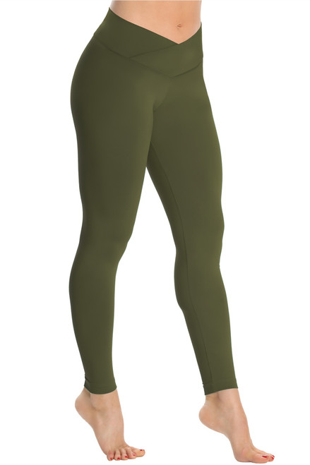 V-Wrap High Waist Leggings - Supplex