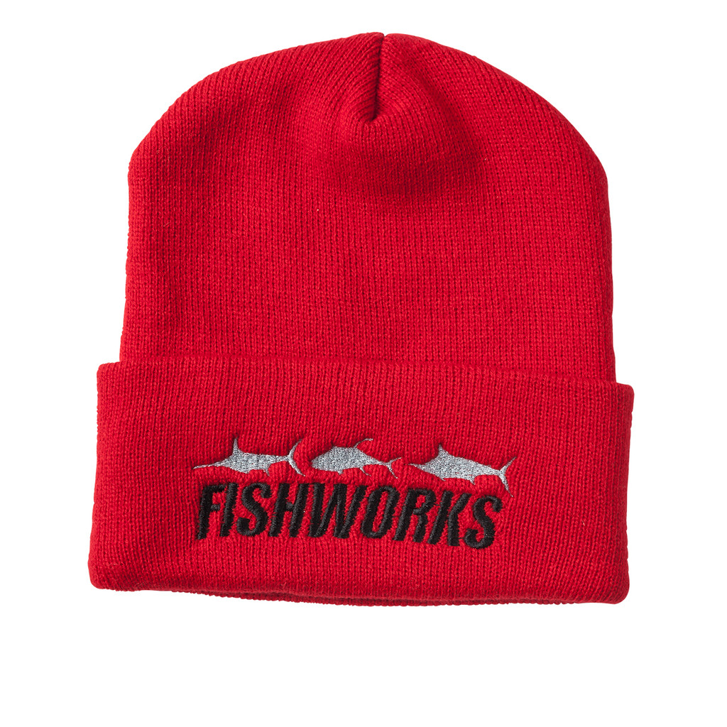 3 Fish Beanie - Red
