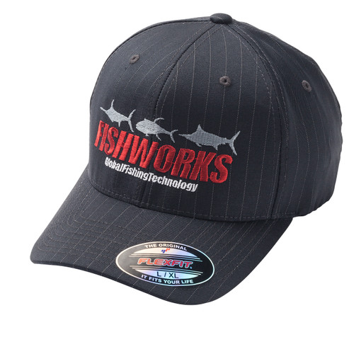 3 Fish Stripe Flexfit - Charcoal