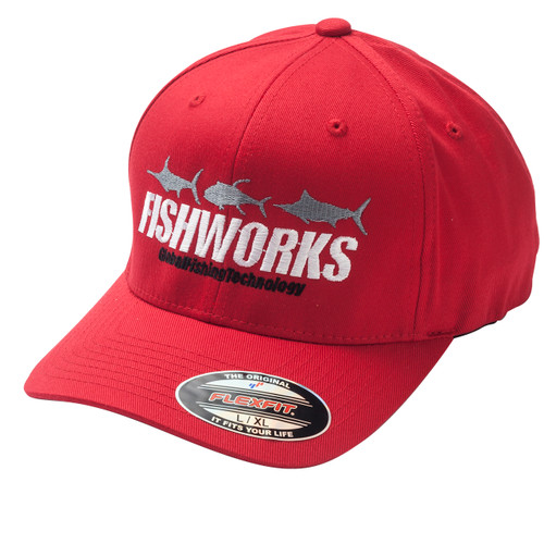3 Fish Impact Flexfit - Red