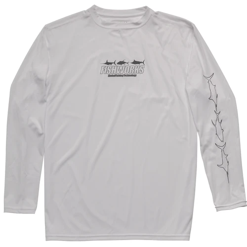 3 Fish Impact Sunshirt - White