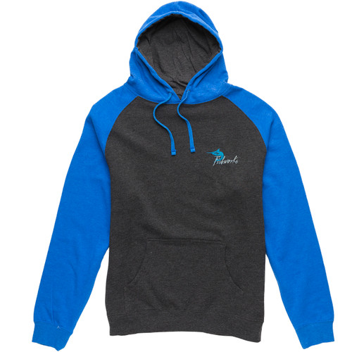 Swordy Hooded Fleece - Charcoal Royal Heather