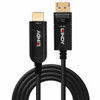 Lindy Fibre Optic Hybrid DisplayPort 1.2 to HDMI 18G Cable 40m