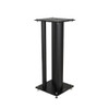 Pair Of Norstone Stylum MAX 60cm High Steel Speaker Stands In Black/Oak Or Black