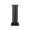 Pair Of Norstone Stylum MAX 60cm High Steel Speaker Stands In Black/Oak Or Black