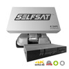 Selfsat SNIPE BT Gray Line iOS Android Control Single or Twin LNB Fully Automatic Flat Caravan Satellite Dish