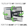 SANUS Vuepoint FLF325 OLED LED QLED Full-Motion Mount For Screens 47" – 90"