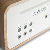 PURE Classic Stereo all in one System with Bluetooth, CD and DAB+ in Cotton White/Oak