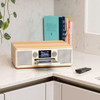 PURE Classic C-D6 DAB+/FM Radio with CD & Bluetooth - Cotton White/Oak