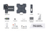 Vogels TVM 3245 TV Double Arm Black or White Wall Bracket 19-43" TVs