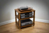 Atacama Apollo Podium 6 HiFi Rack in a Dark Oak Finish