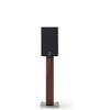 Pair Of Norstone Alva Plus 68cm High Steel Loudspeakers Stands In Walnut/Black or Oak*/Black