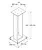 Pair Of Norstone Alva Plus 68cm High Steel Loudspeakers Stands In Walnut/Black or Oak*/Black
